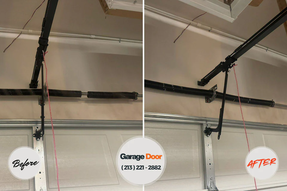 Before and after: garage door repair West Point, NY